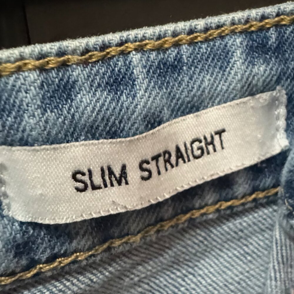 William Rast slim straight leg ripped jeans